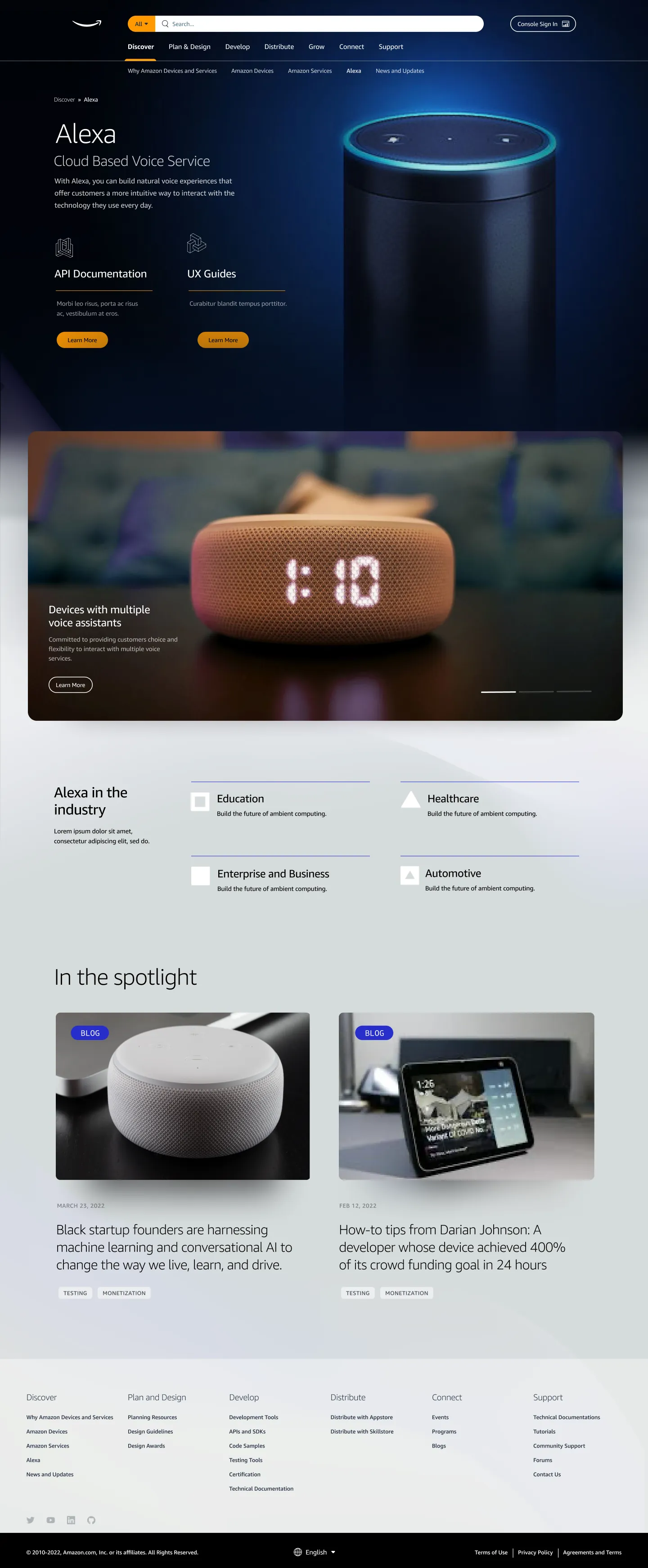 Full Alexa page