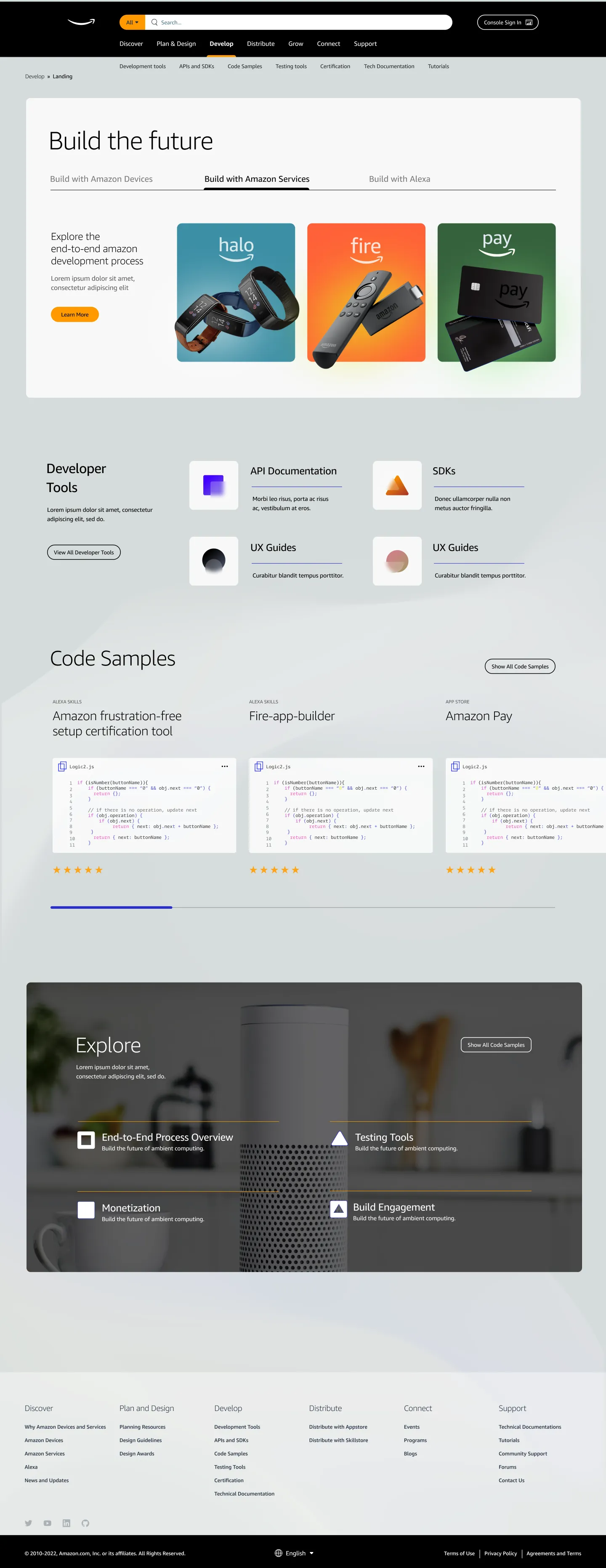 Full Develop page